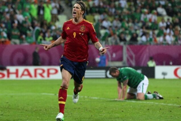 Евро-2012. Испания разгромила Ирландию