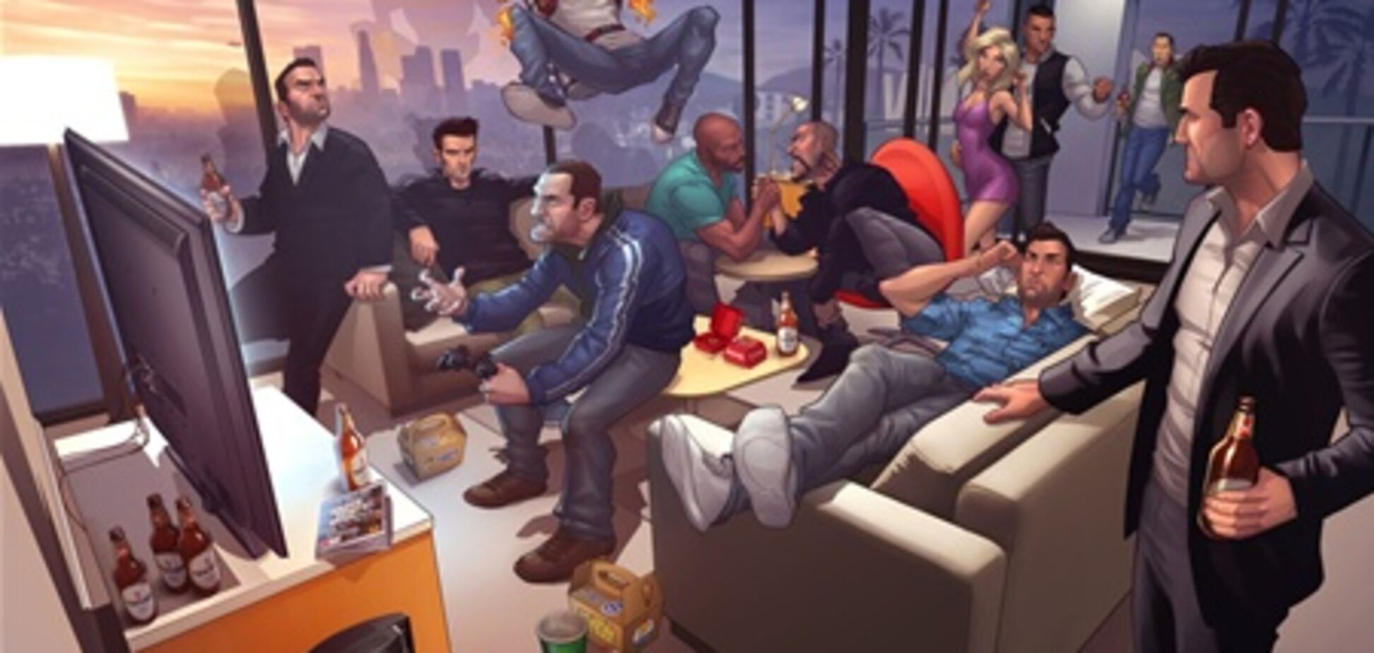 Новые арты игры GTA 5 с участием главного героя. Фото