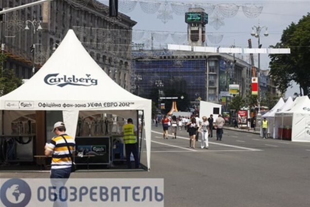 В киевской фан-зоне выпили более 200 тысяч литров пива