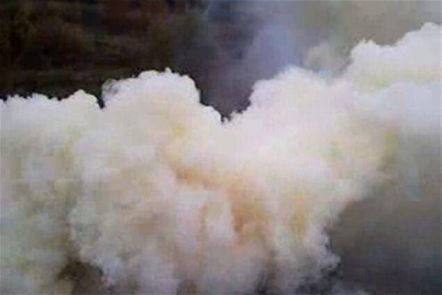 В киевской фан-зоне устроили дымовую завесу