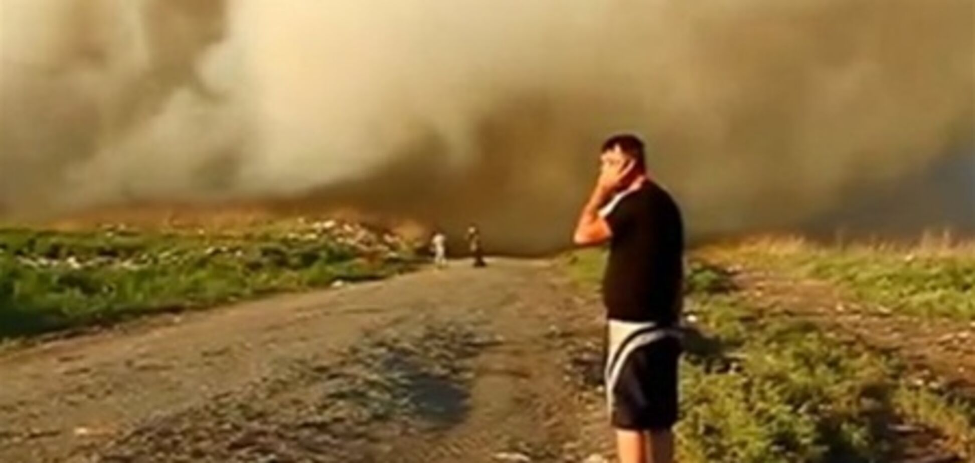 На третий день удалось потушить пожар на свалке под Днепропетровском