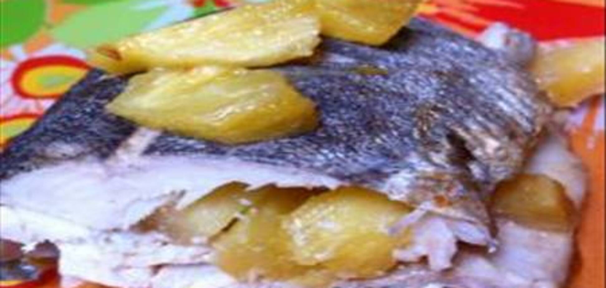Рыба, запечённая с ананасом