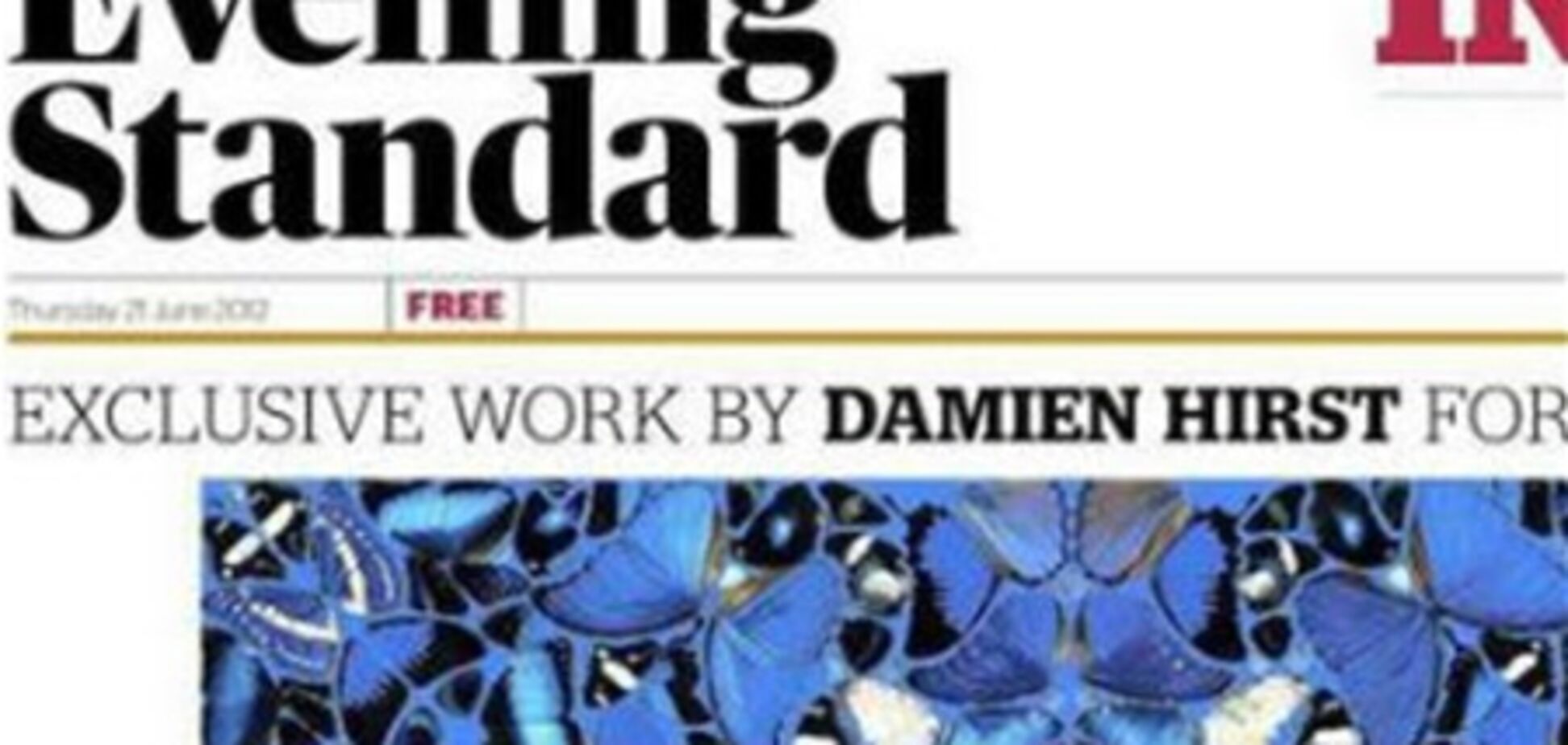 Херст зробив спецобложку для газети Evening Standard