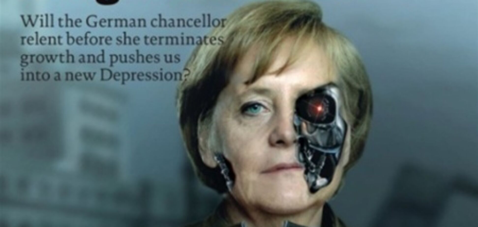 Британская газета сравнила Меркель с Гитлером и Терминатором