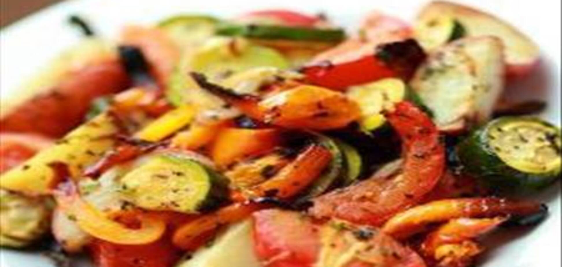 Печеные овощи с травами