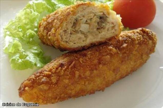 Свиные зразы с грибами