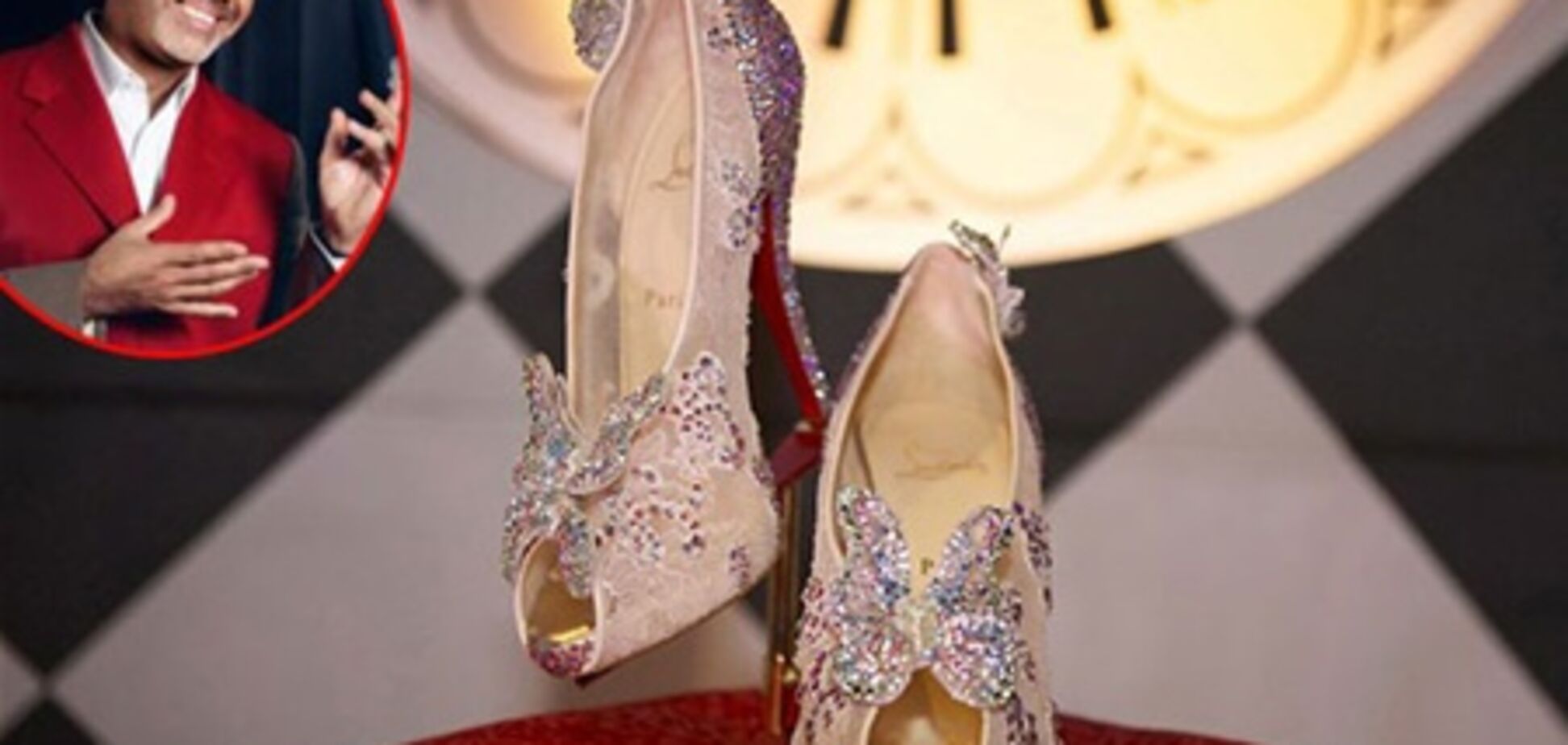 Кристиан Лабутен создал туфли для Золушки. Фото