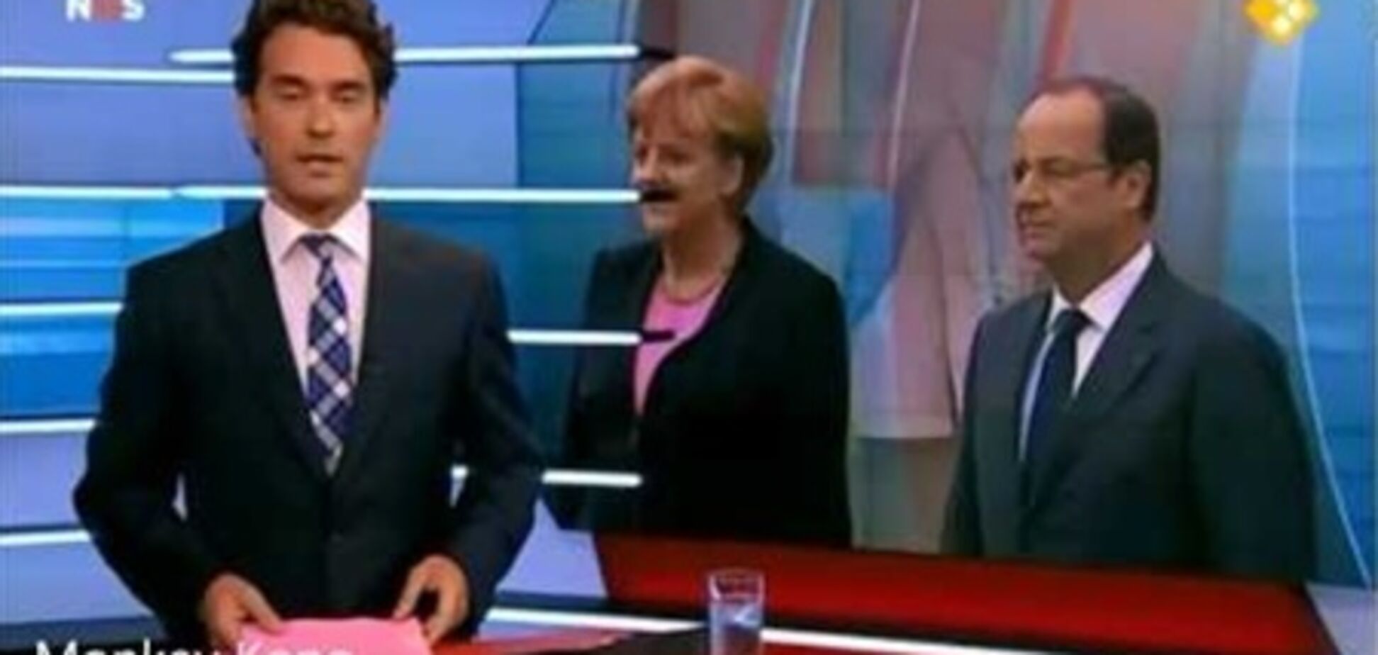 Меркель з'явилася перед телеглядачами з вусами Гітлера
