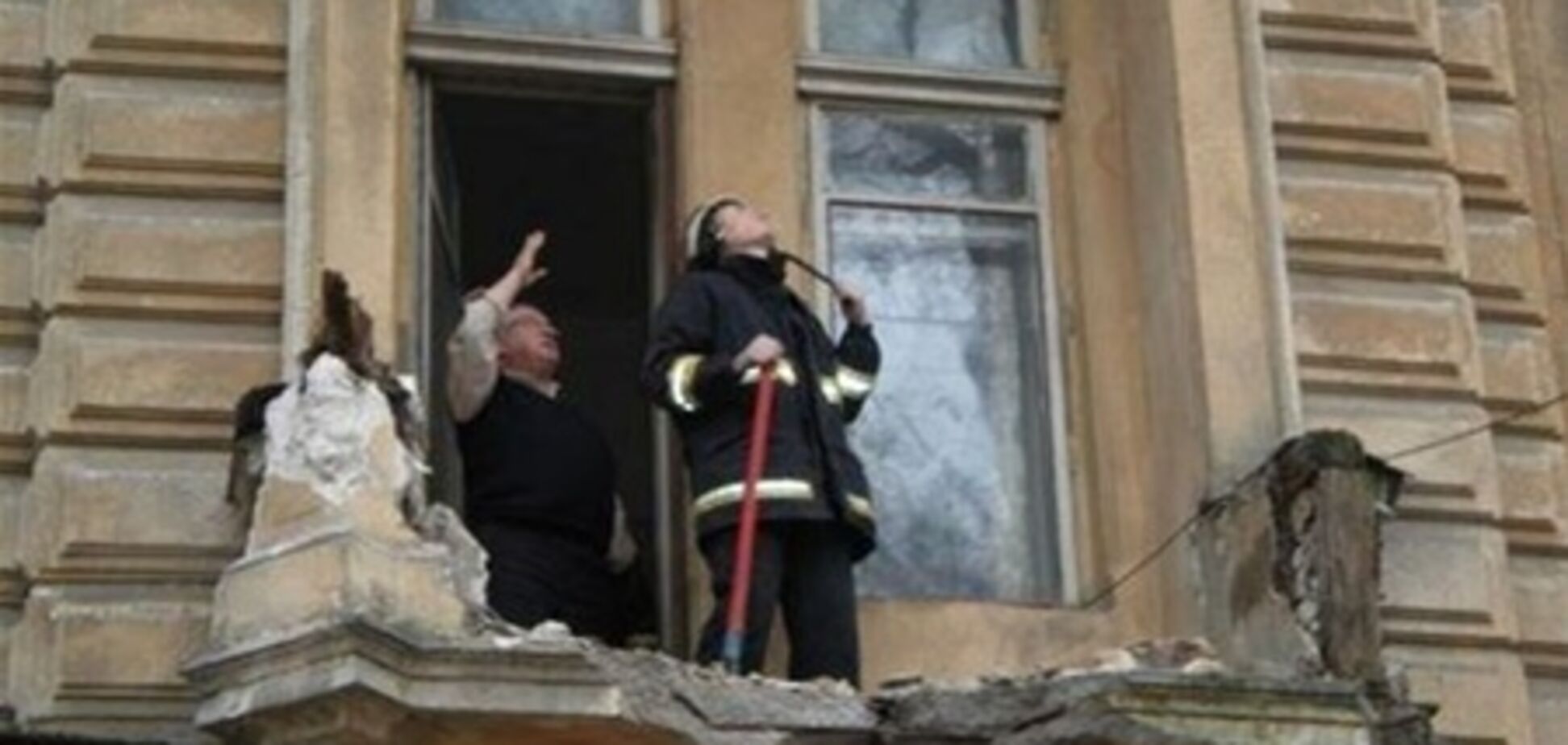 В центре Одессы рухнул балкон с женщиной