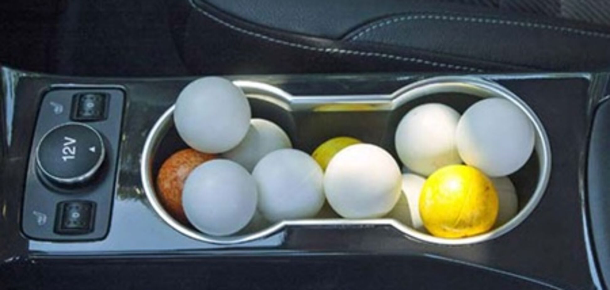 Салон авто предлагают измерять в мячиках для пинг-понга 