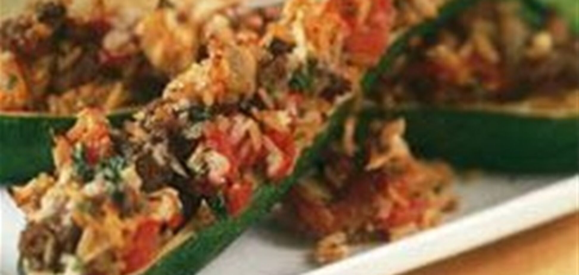 Запеченные фаршированные кабачки