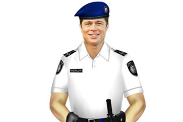 Форму украинской полиции разрекламировали с помощью Брэда Питта