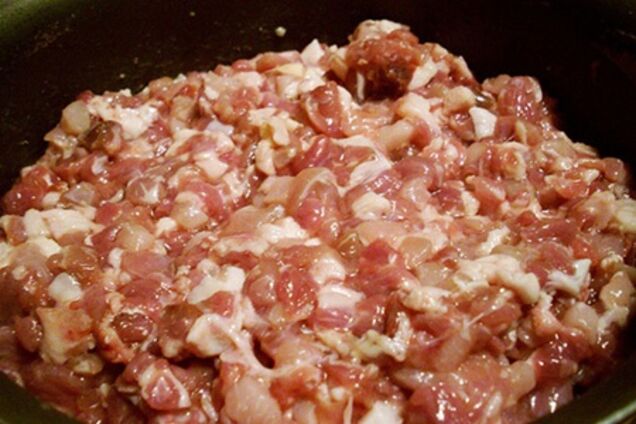 Рубленное мясо с яйцом