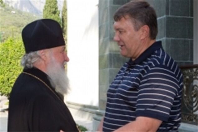 Янукович встретился с Патриархом Кириллом в Крыму