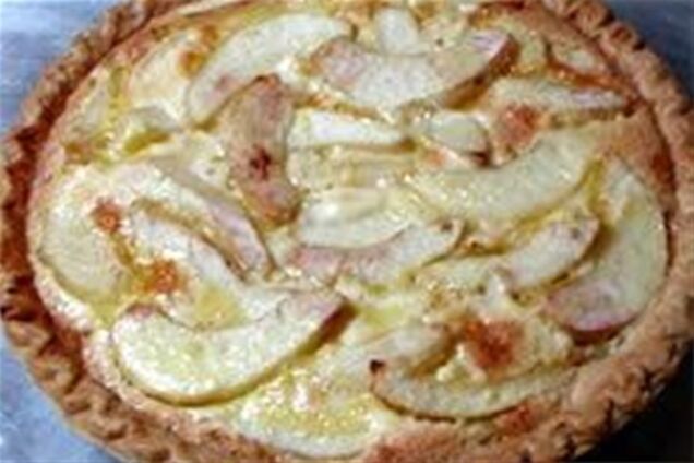 Французский тарт с грушей и миндалем