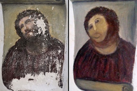 Пенсионерка превратила Иисуса в 'волосатую обезьяну'