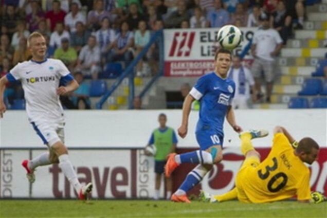 Лига Европы. 'Днепр' на последних секундах упустил победу в Чехии