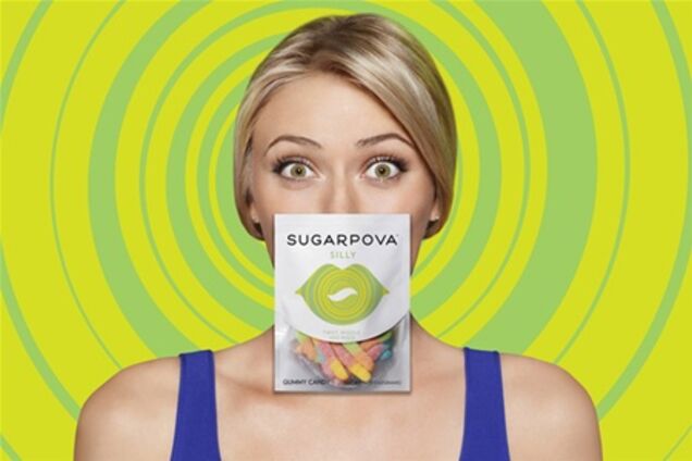 Шарапова примеряла сладкие губы. Фото