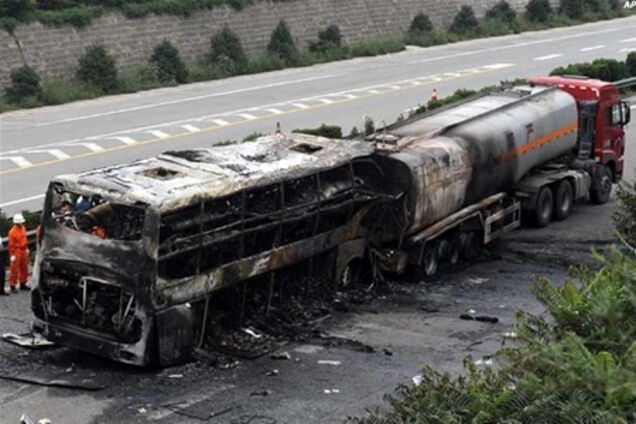 Фото ужасного 'метанового' ДТП в Китае