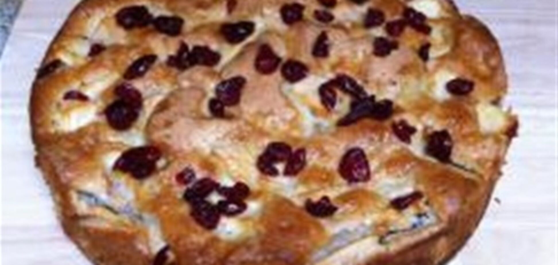 Яблочный пирог с сушеной клюквой