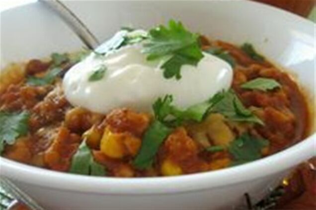 Рагу из фарша индейки и тыквы