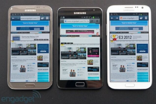 Сравнение Samsung Galaxy Note II с предшественником. Фото  