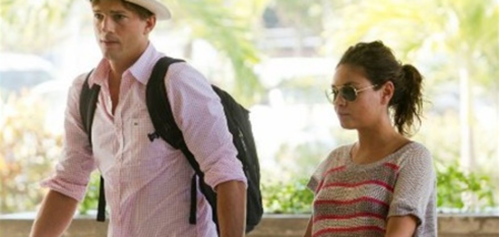 Кунис и Катчер прощаются с отдыхом. Фото