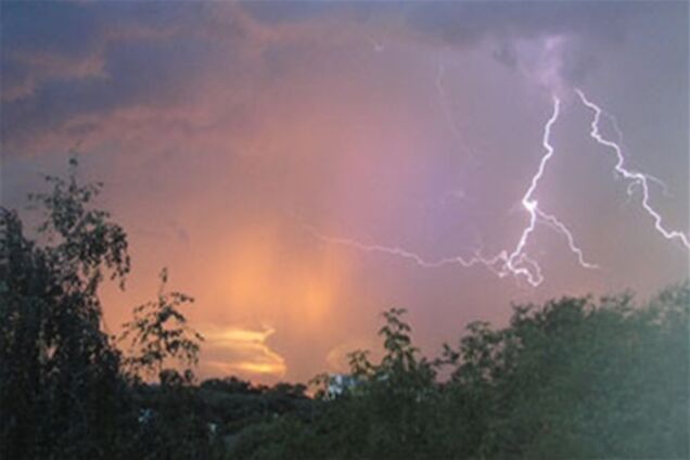 На Украину идут грозы и шквалы