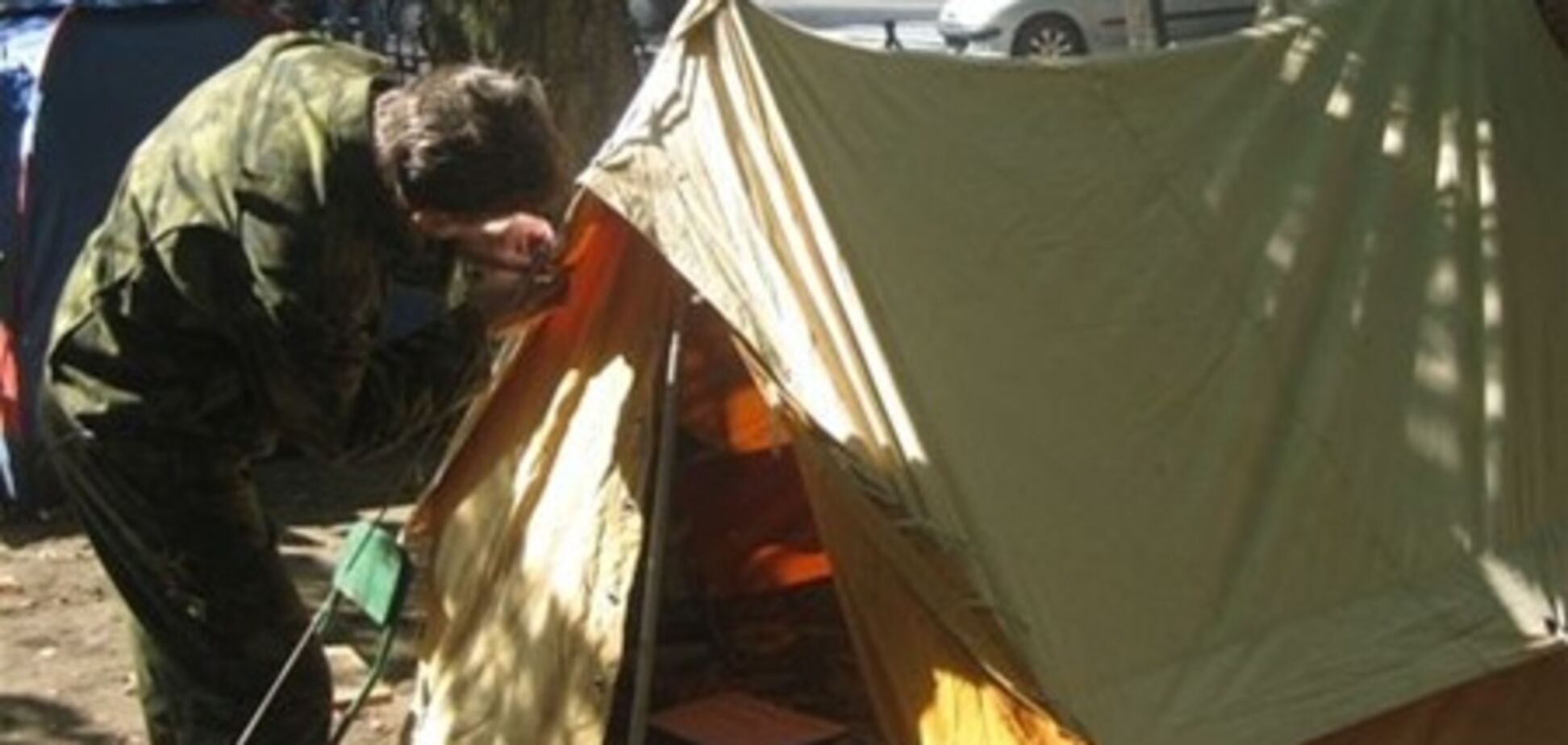 У Луганську чорнобильці відновили акцію протесту