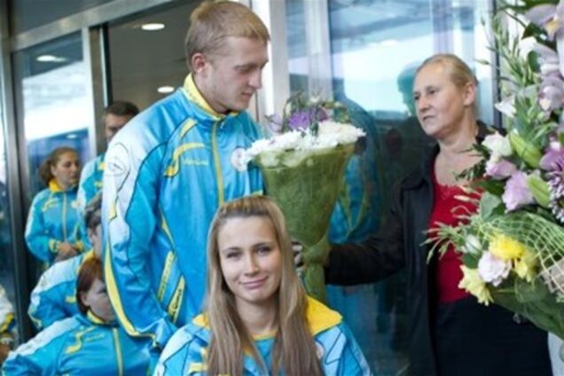 Как в Борисполе паралимпийцев встречали