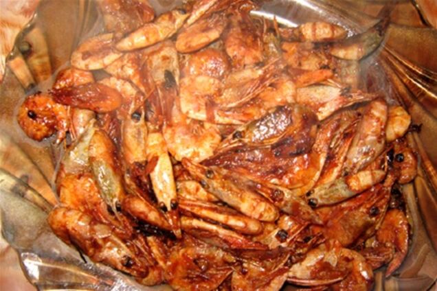 Креветки жареные