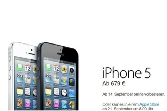 Цены на iPhone 5 в Европе: от 679 евро 