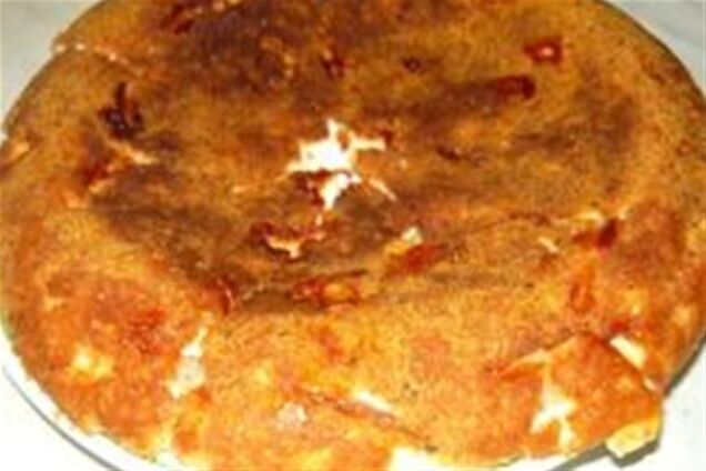 Творожная запеканка с яблоками