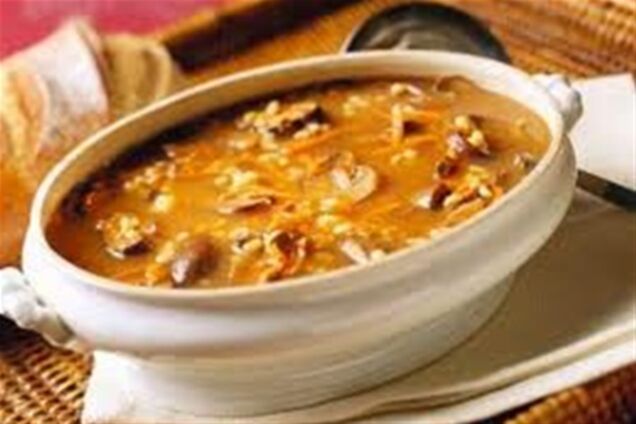 Щи с грибами