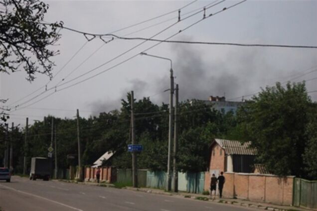 В Полтаве горел завод 'Полтавахиммаш'