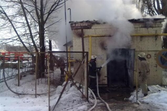 В Броварах горел газораспределительный пункт