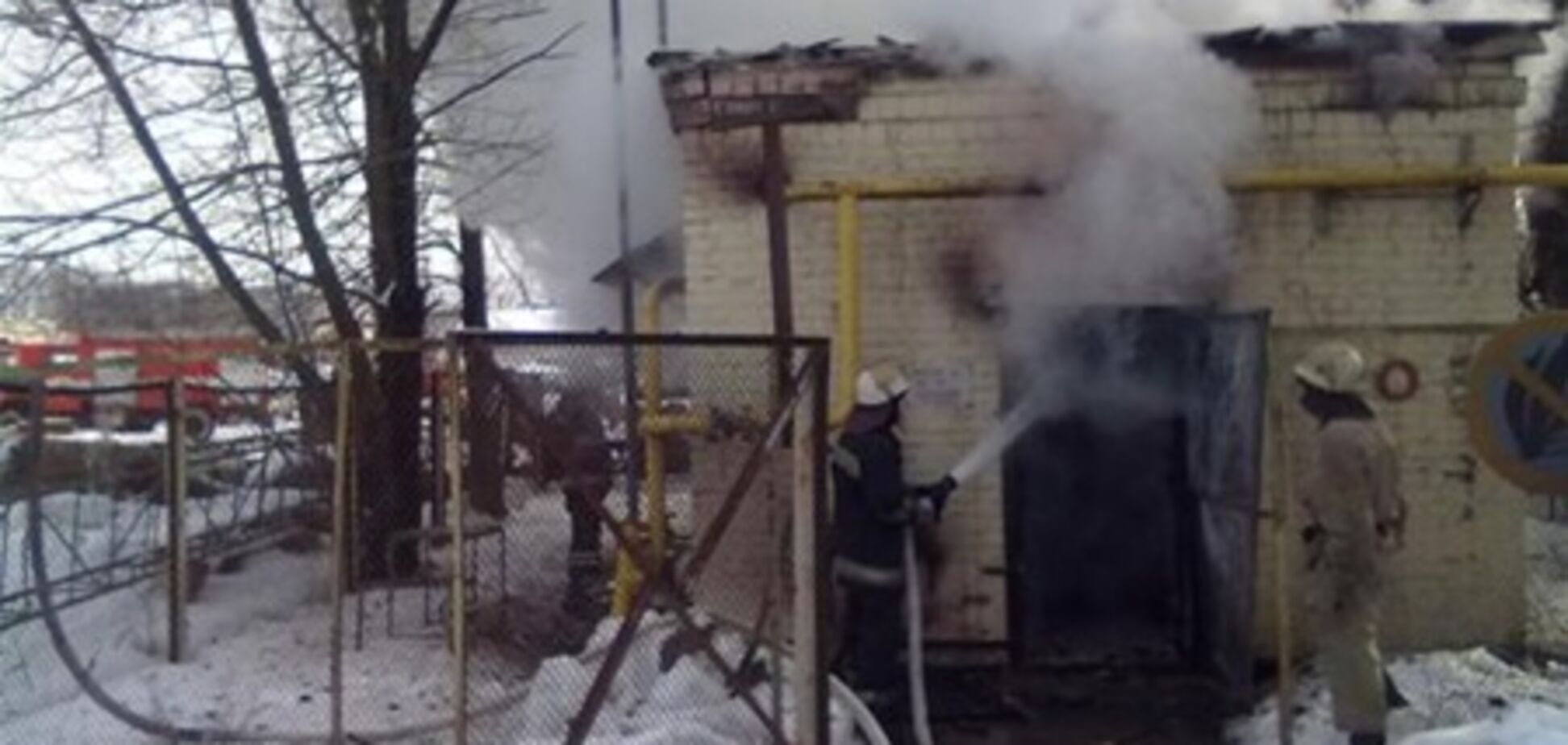 В Броварах горел газораспределительный пункт