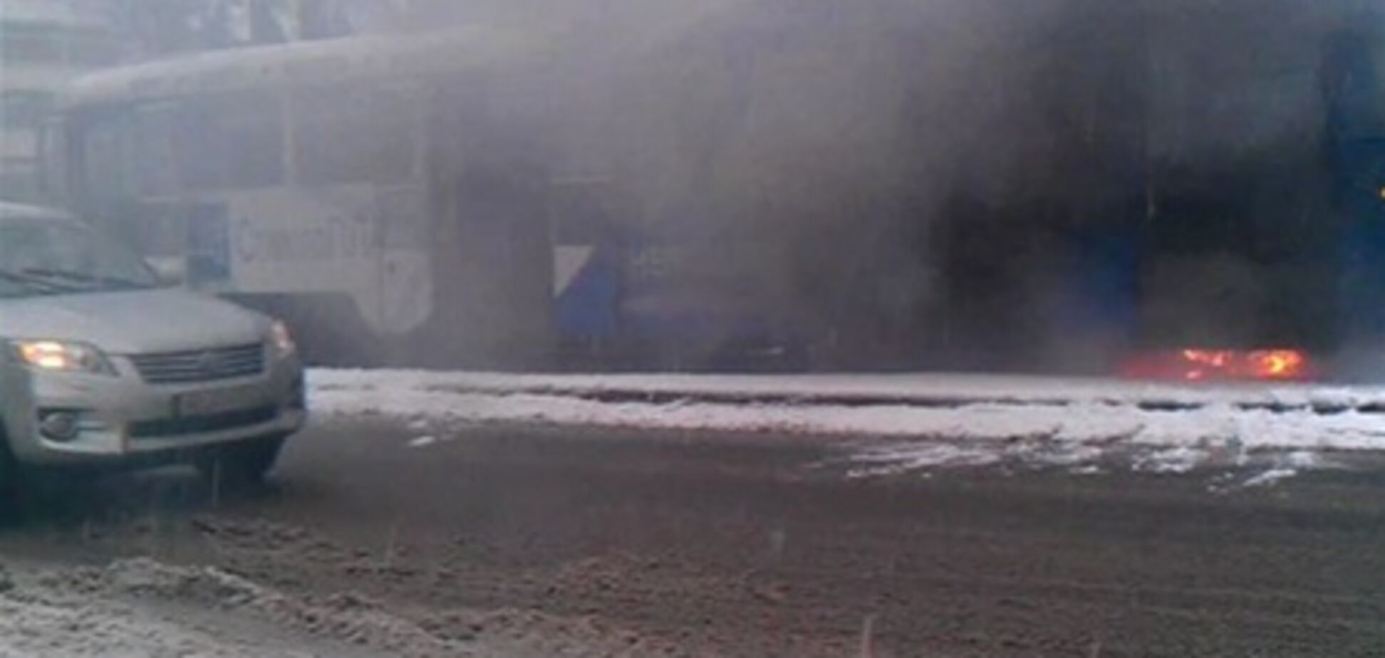 У Дніпропетровську загорівся трамвай з пасажирами