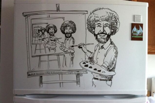 Рисунки на холодильнике