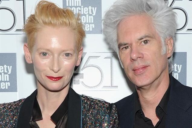 Тильда Суинтон и Джим Джармуш на 'вампирской' премьере в Нью-Йорке