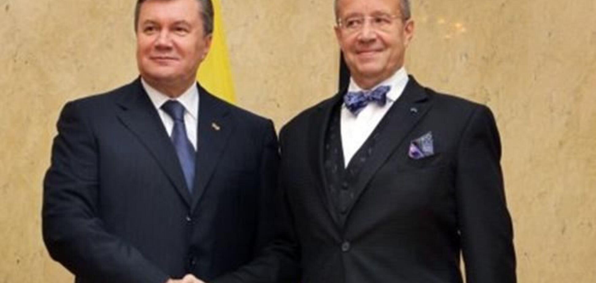 Янукович пообщался с президентом Эстонии