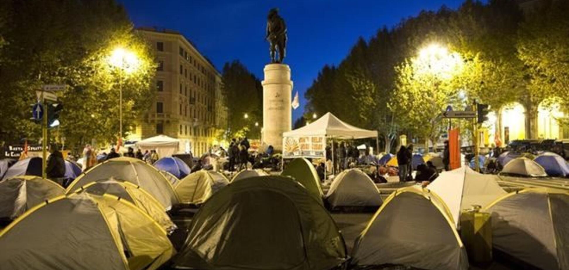 Протесты в Риме продлятся до вторника