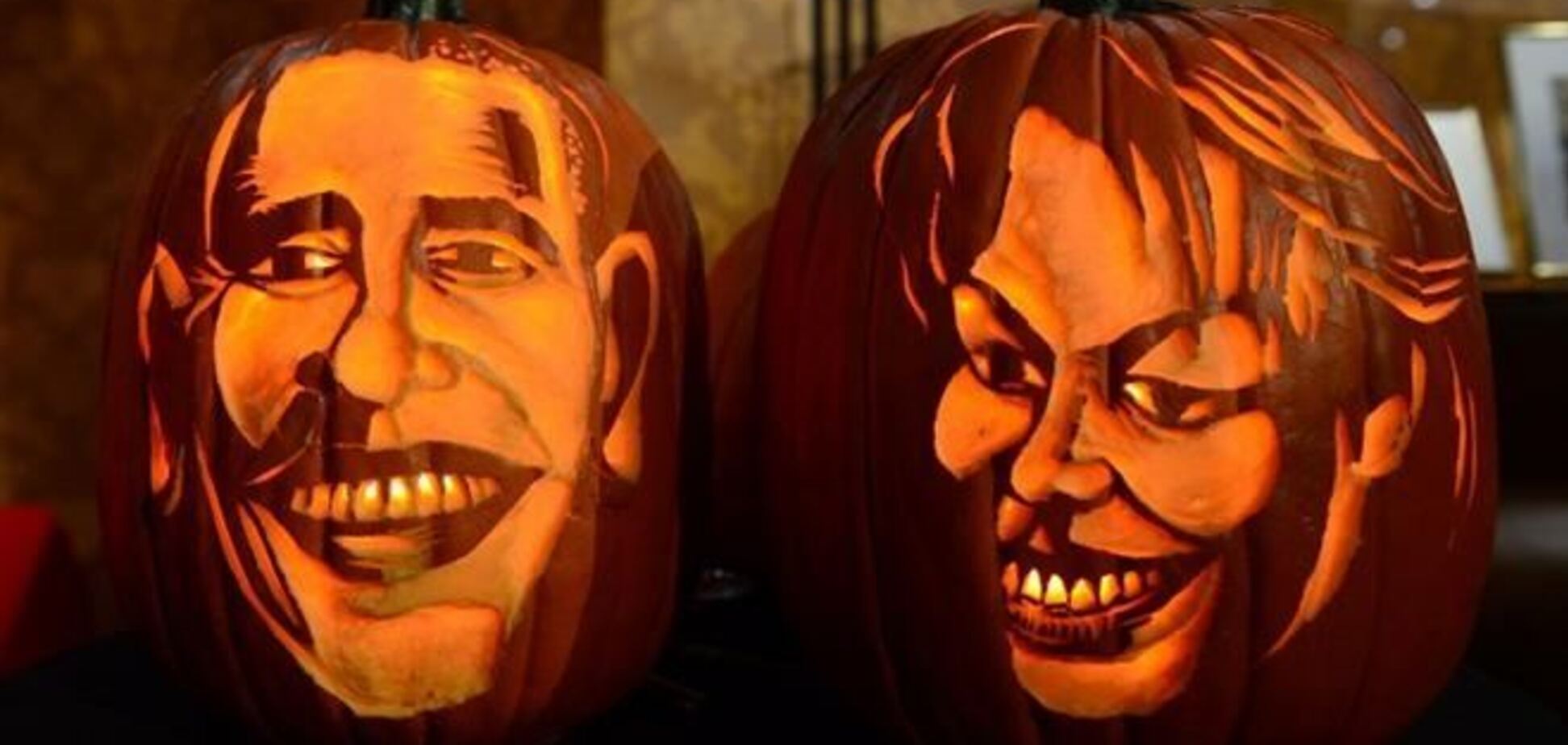 Обама из тыквы