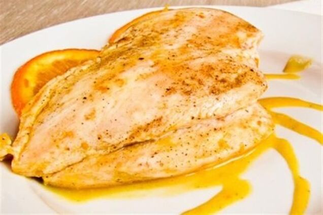Курица под апельсиновым соусом