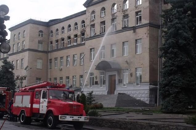 В Киеве горел Аграрный университет