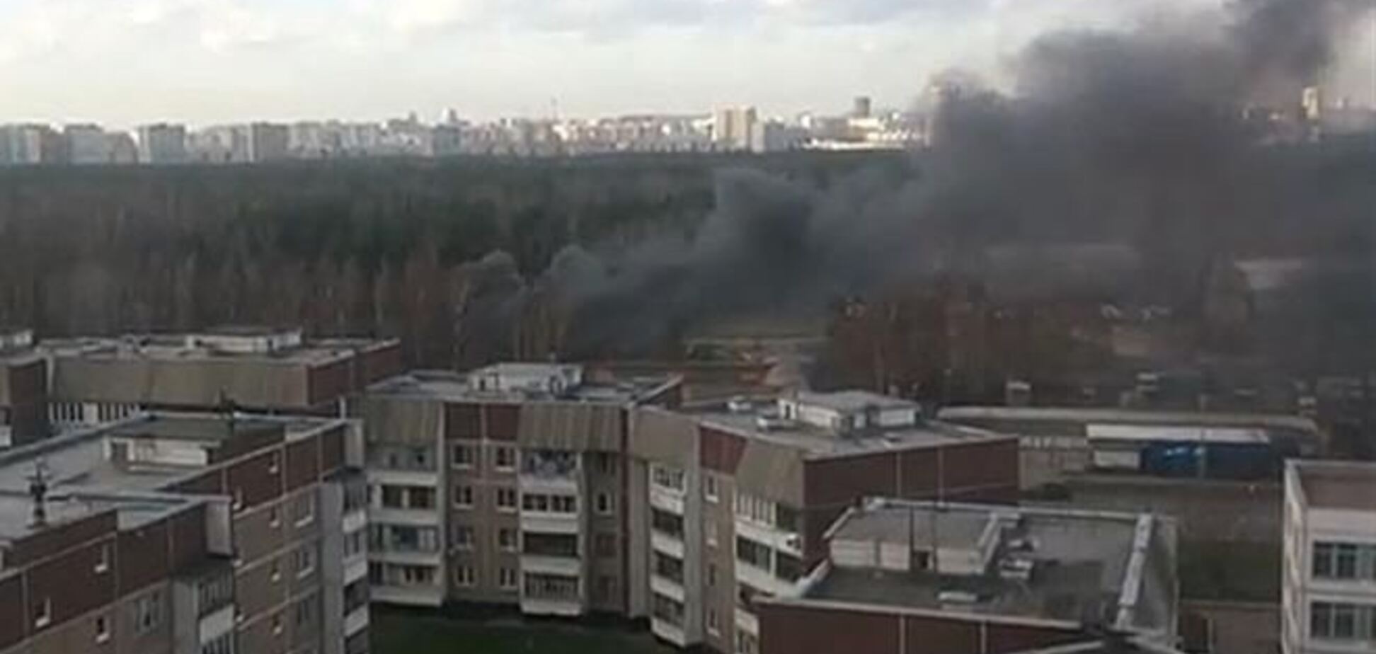 В Москве разбился военный вертолет