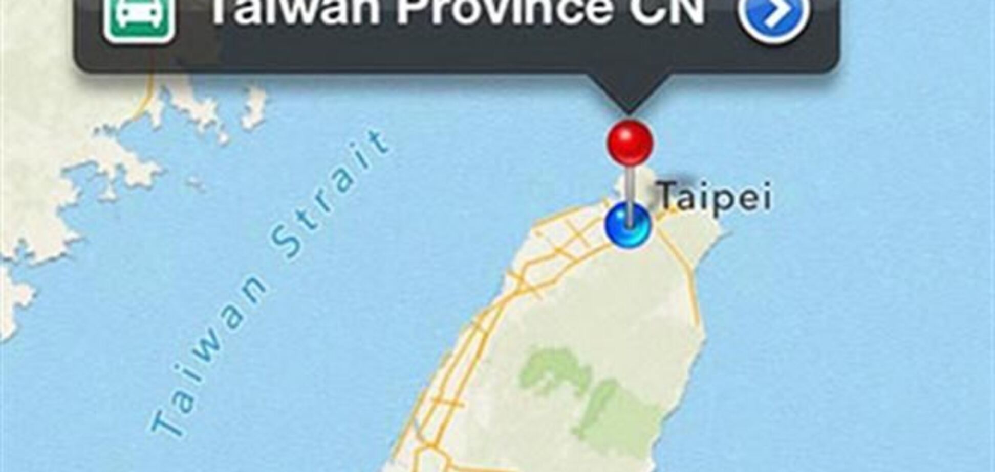 Тайвань обиделся на Apple