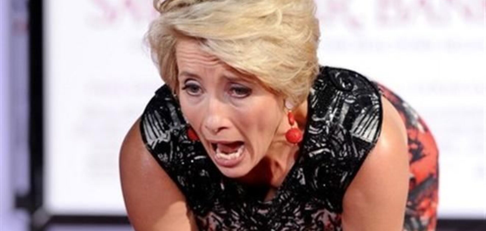 Эмма Томпсон упала в цемент