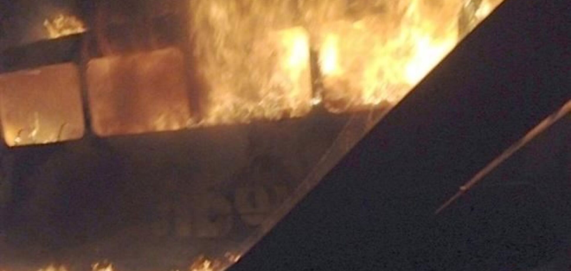 В Одессе дотла сгорел трамвай