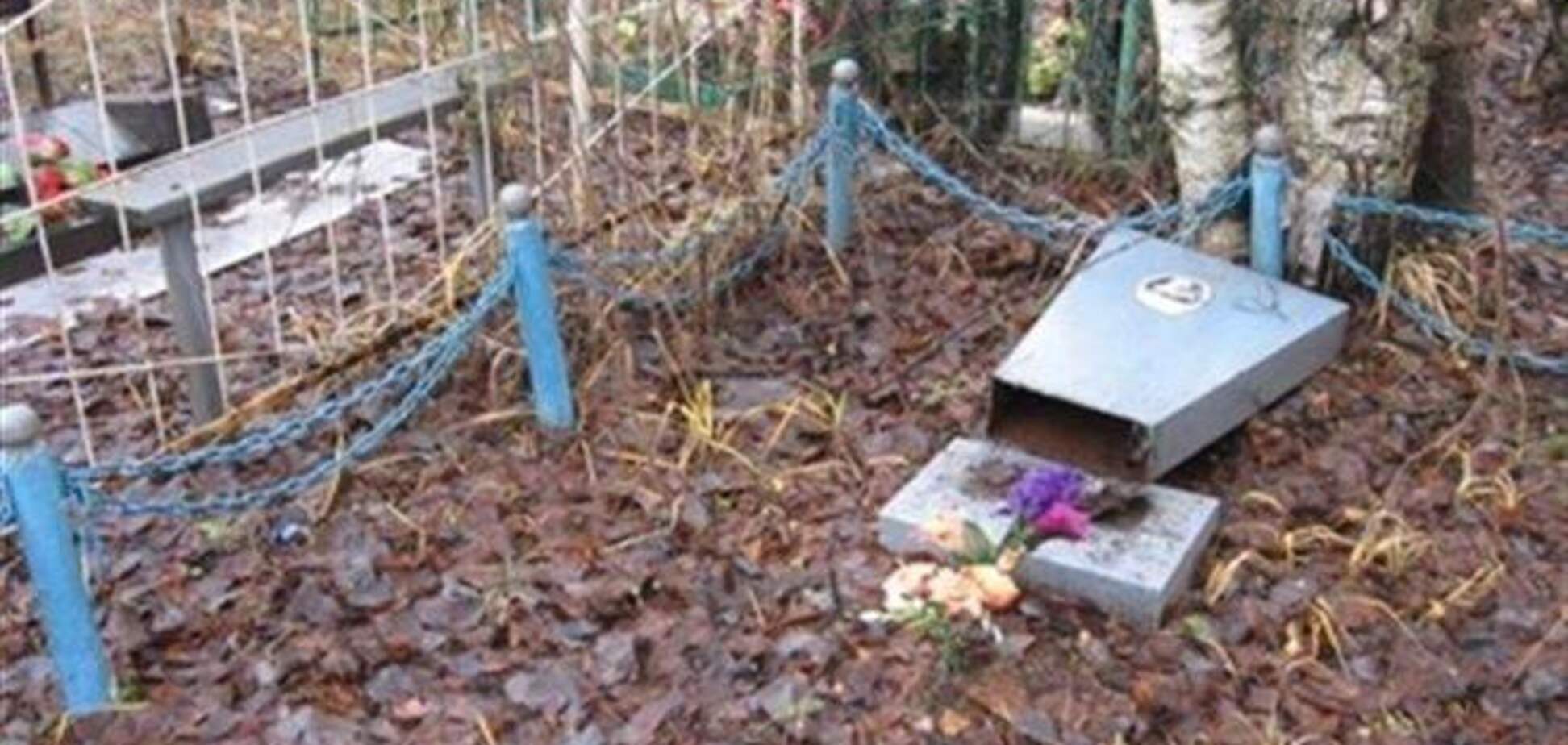  В России детдомовцы разгромили кладбище